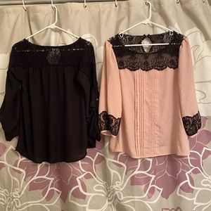 2 Lace Blouses